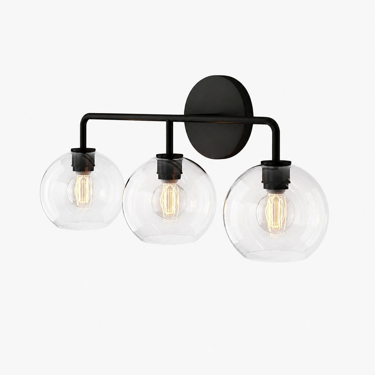 Selvion Artistic Globe Sconce Light - Handcrafted Glass Sculptural Wall Fixture