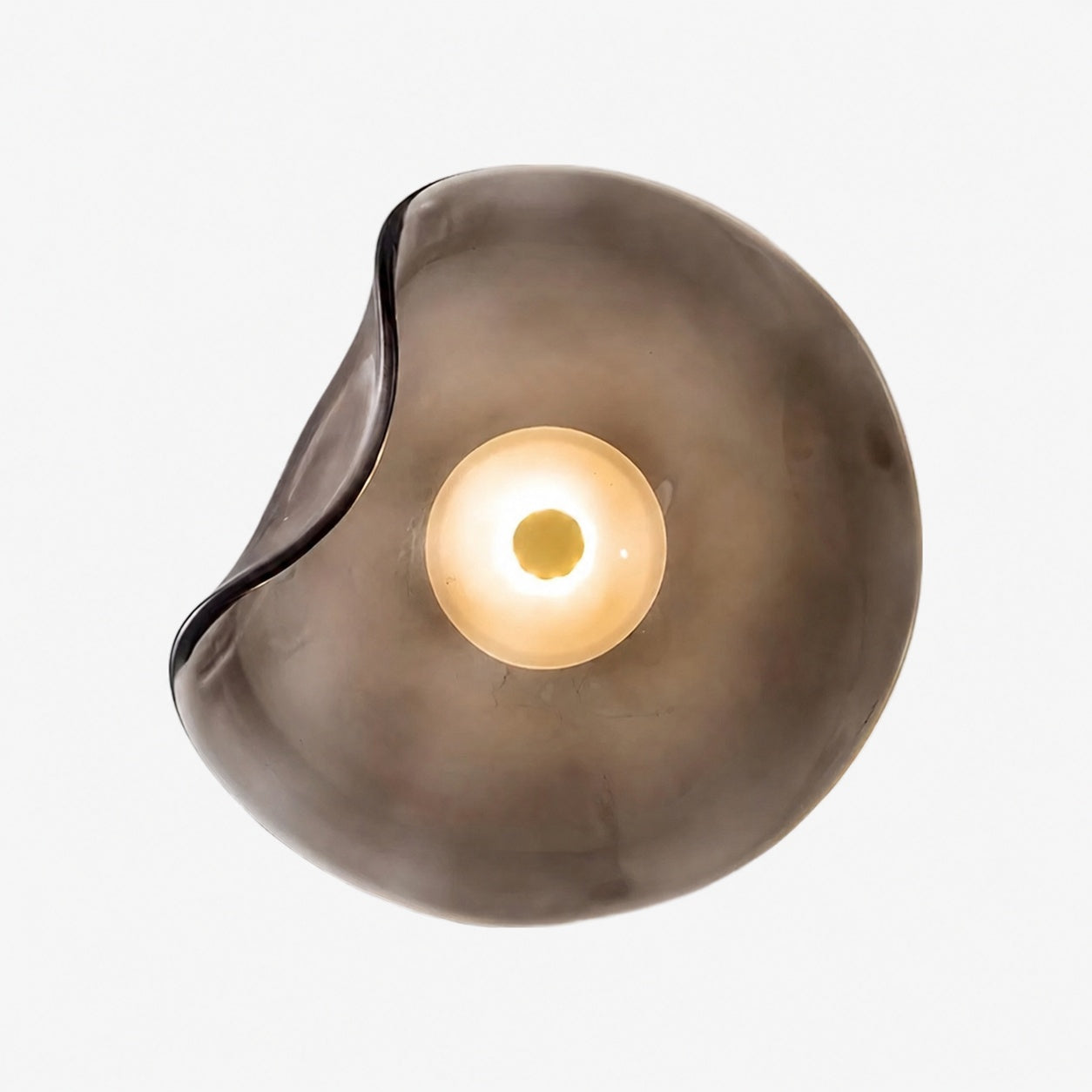 Lunacrest Curved Nebula Inspired Wall Light – Artistic Glass Lighting for Hallway
