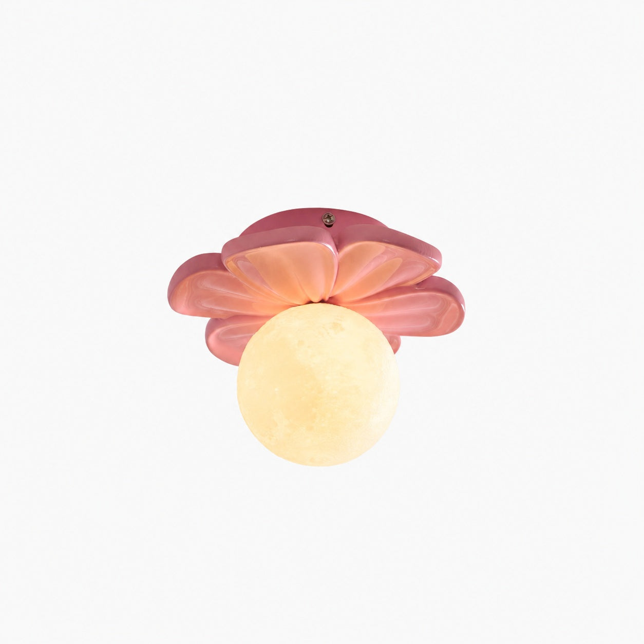 Cream Bloom Flower Ceiling Lamp
