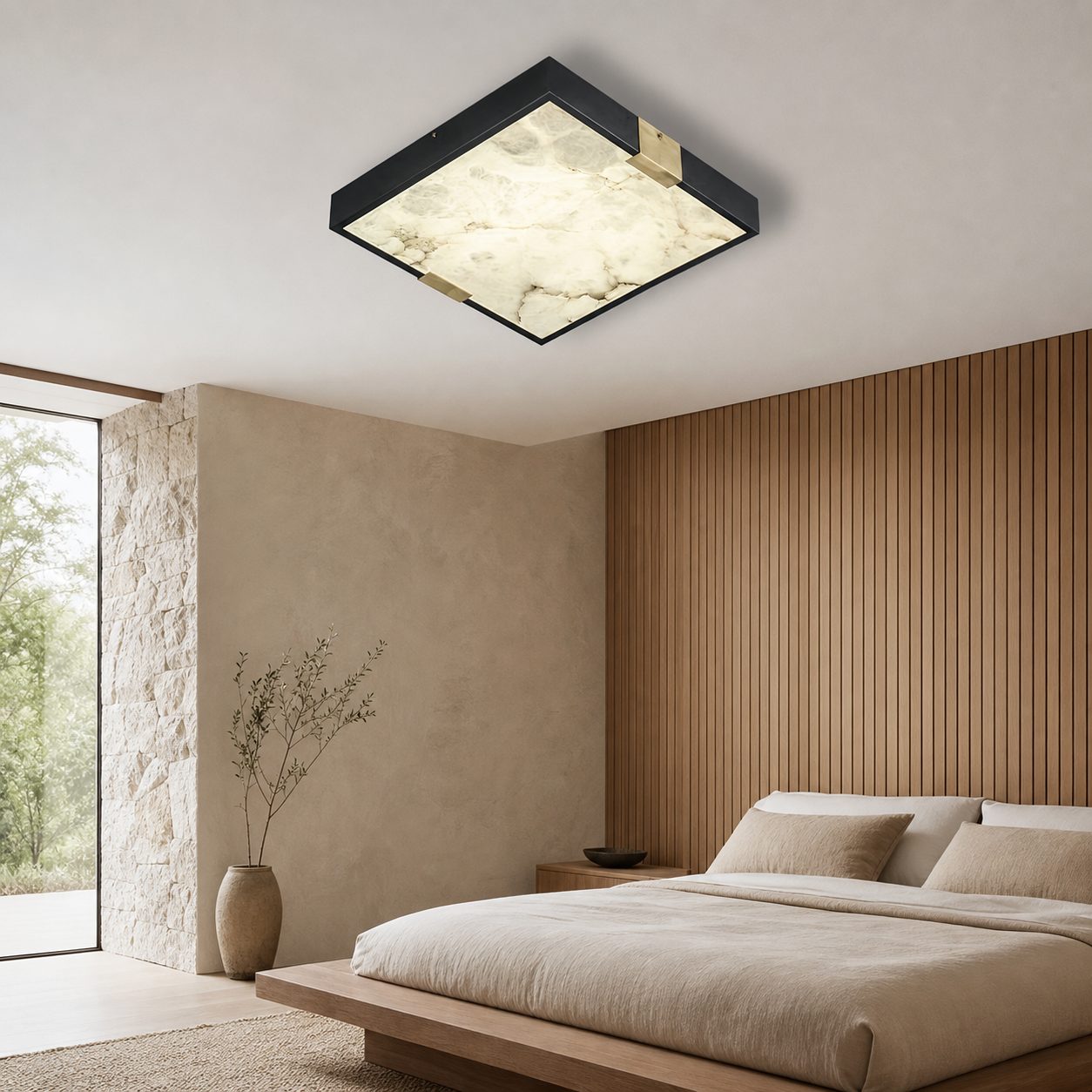 Lucien Alabaster Ceiling Light