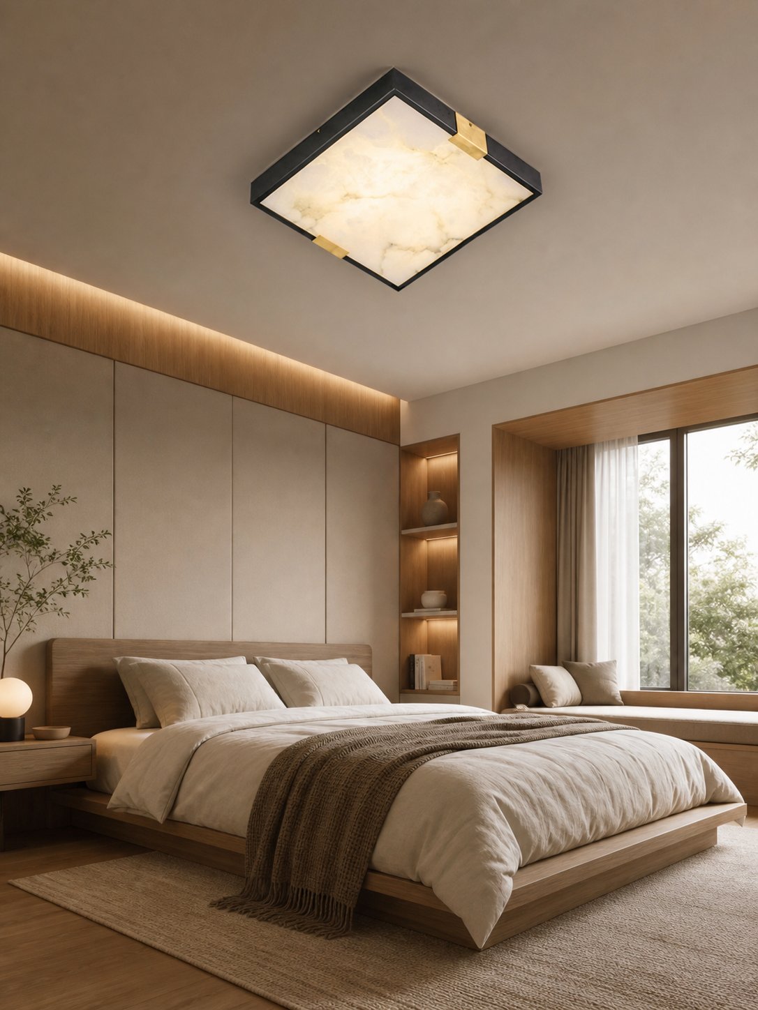 Lucien Alabaster Ceiling Light