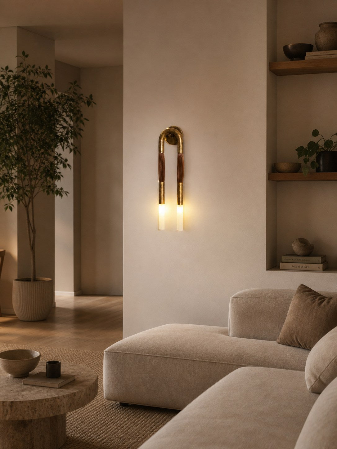 Double Head Antonia Sconce