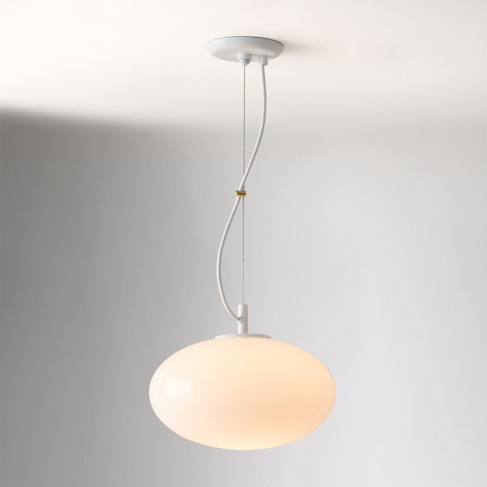 Lumivelle Minimalist Glass Pendant – Adjustable Height Dimmable Design