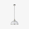 Novera Ribbed Glass Stylish Modern Pendant Lamp for Bedroom and Dining Area