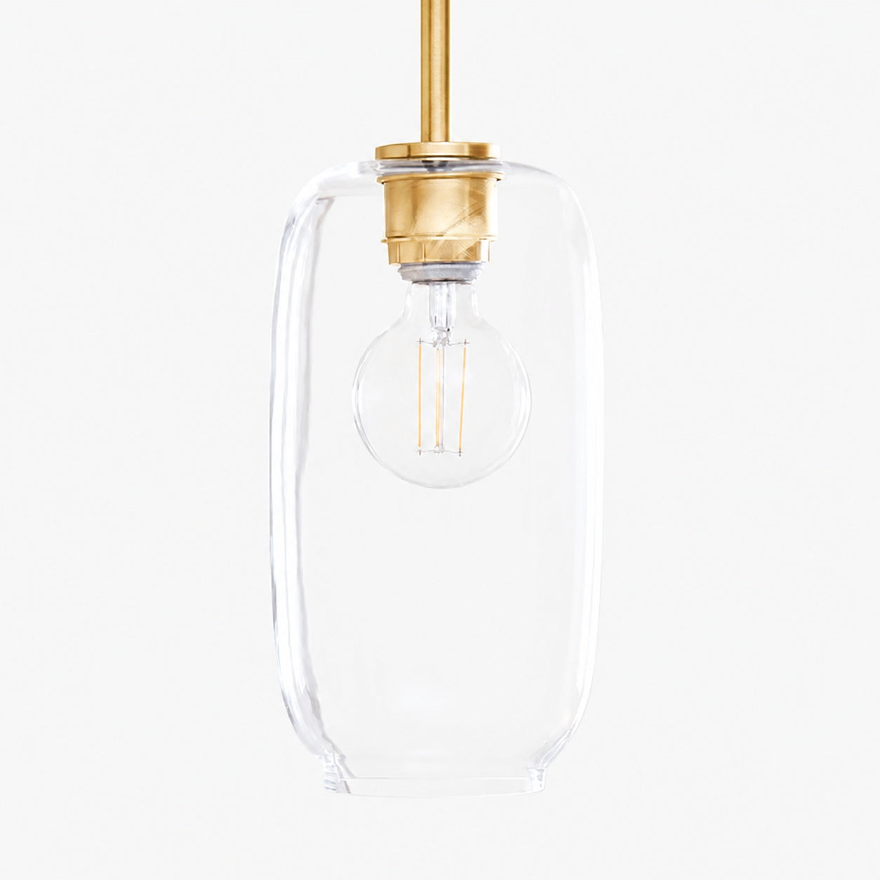 Lumivelle Pebble Pendant Light - Adjustable Glass Shade - Modern Lighting