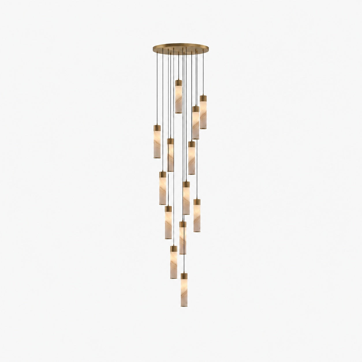 Solaryx Minimal Cylindrical Silhouette Pendant Light - Modern Style Lamp for Kitchen or Dining Room