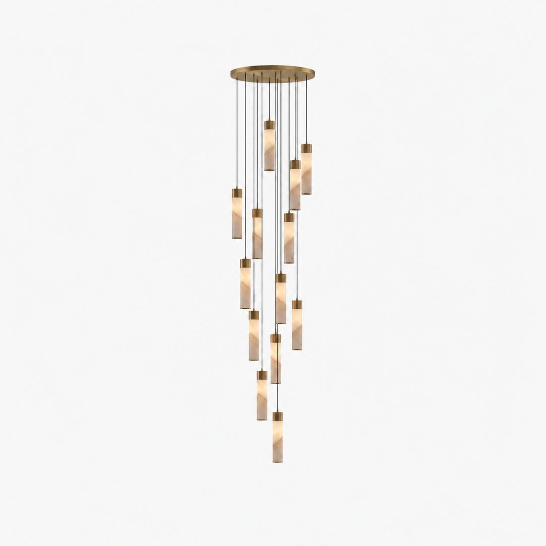 Solaryx Minimal Cylindrical Silhouette Pendant Light - Modern Style Lamp for Kitchen or Dining Room