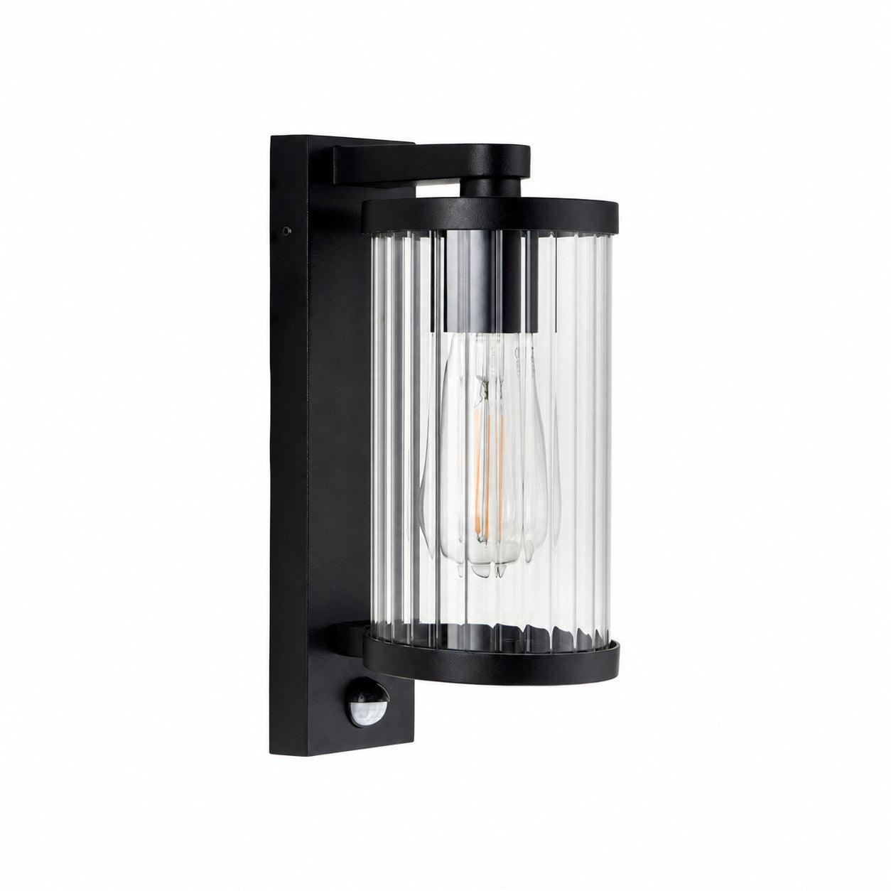 Karbonis Modern Outdoor Wall Sconce - Motion Sensor Security Light for Porch and Garden