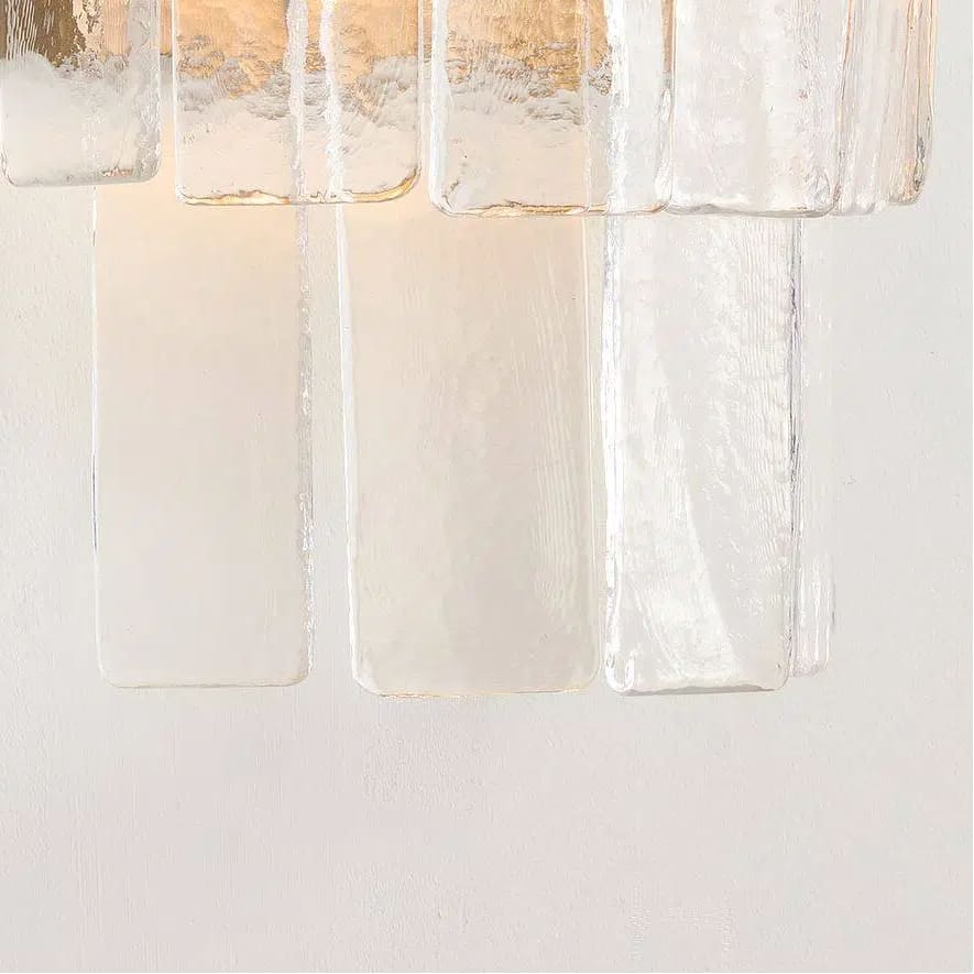 Lumvey Stylish Glass Wall Sconce - Modern Design Wall Light for Ambiance Hallways