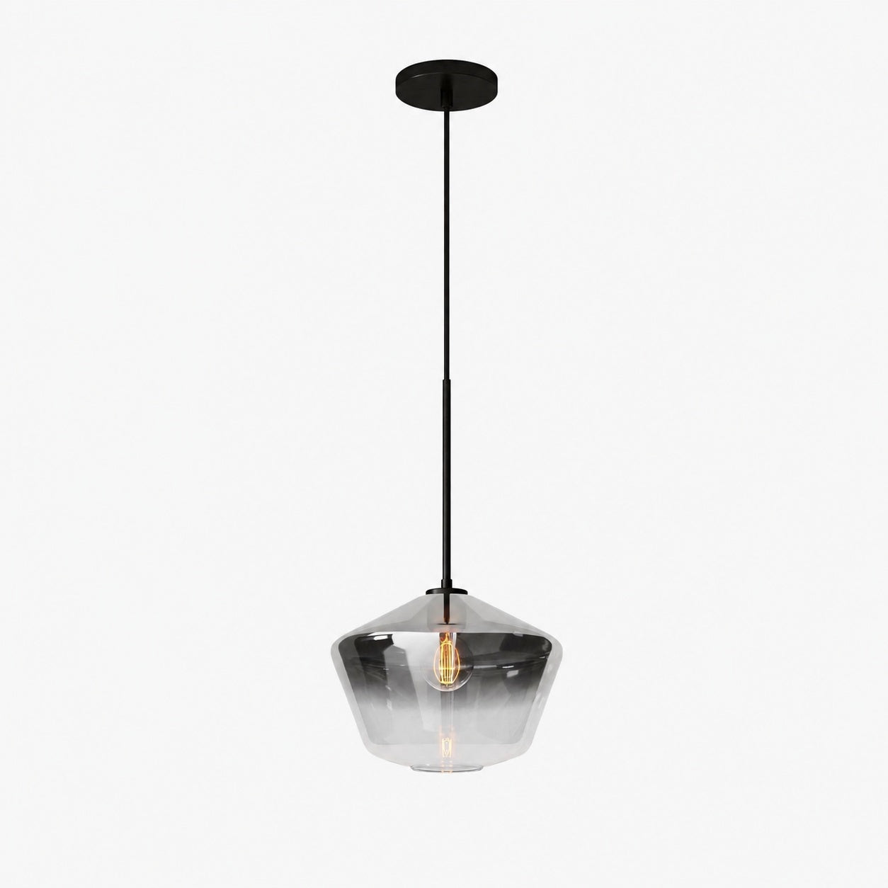 Merin Transparent Glass Sculpture Geometric Chandelier