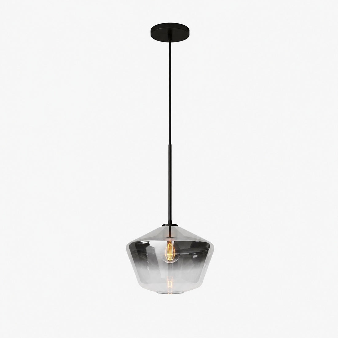 Merin Transparent Glass Sculpture Geometric Chandelier