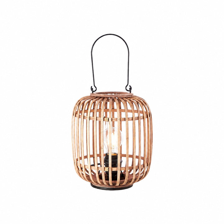 Yumeko Ambient Table Lamp - Open Bamboo Cage Design Stylish and Eco Friendly for Living & Bedroom