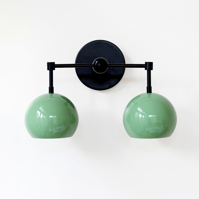 Spring Green Shades Loa Sconce - Double Bubble Pop Vanity Wall Light
