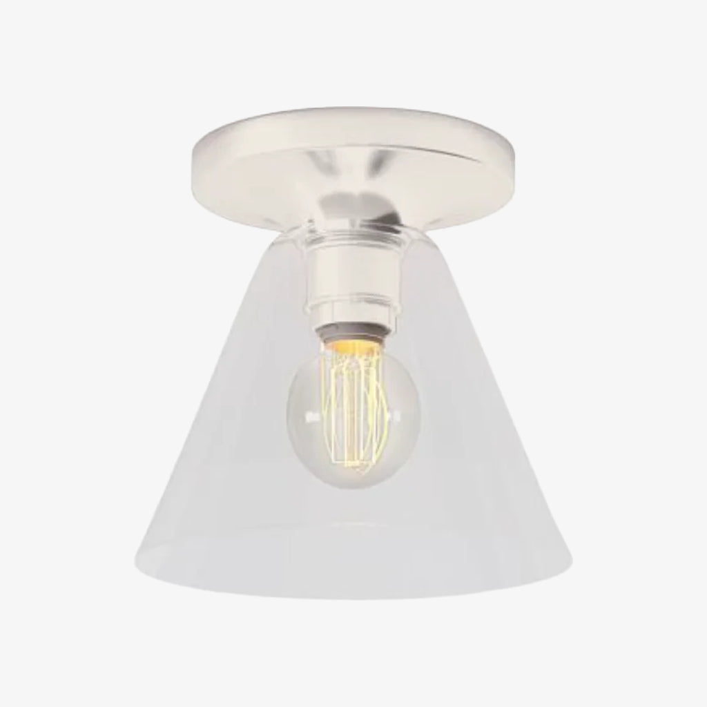 Conica Cone Flush Mount – Glass Ceiling Light for Modern Spaces