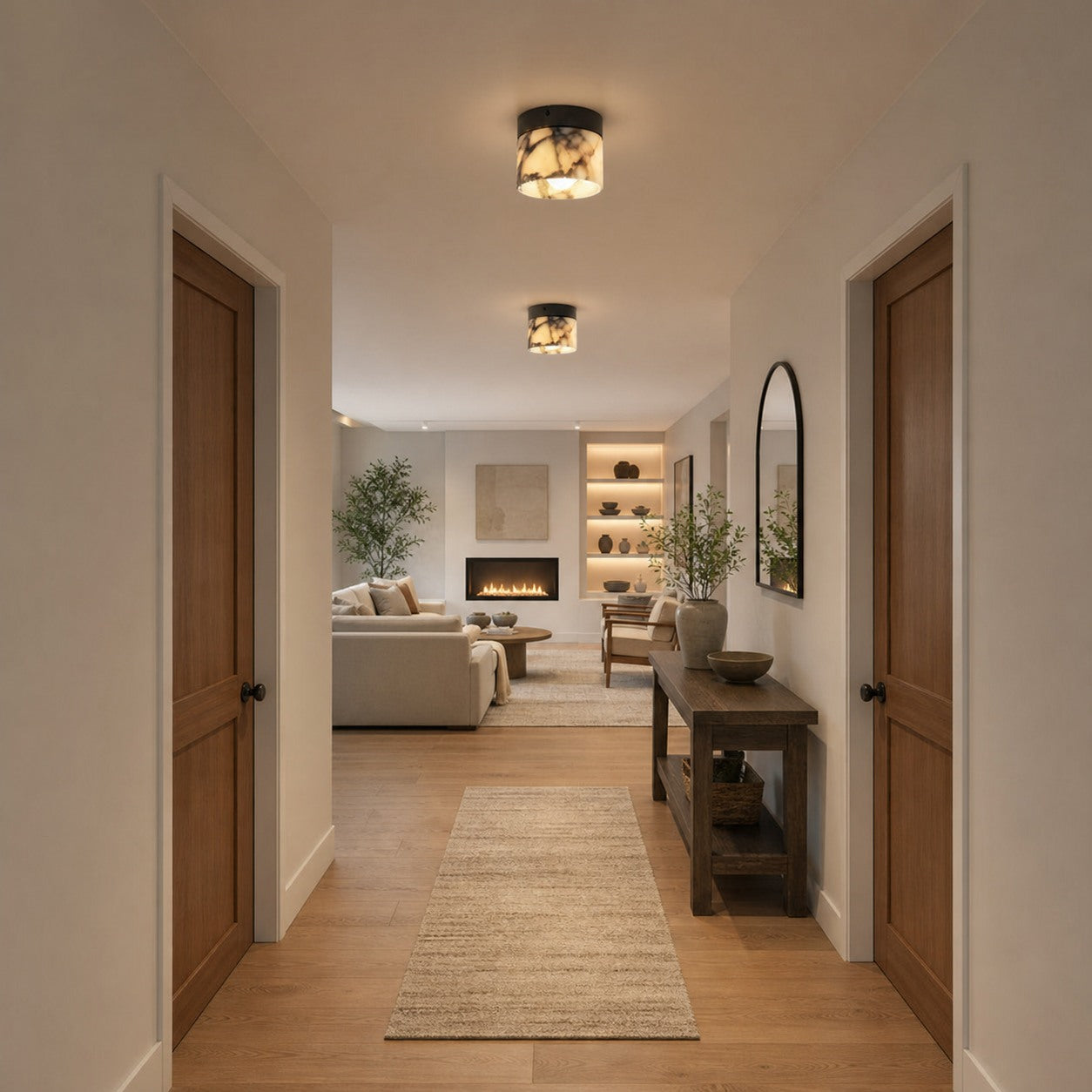 Marble Round Ceiling Lamp