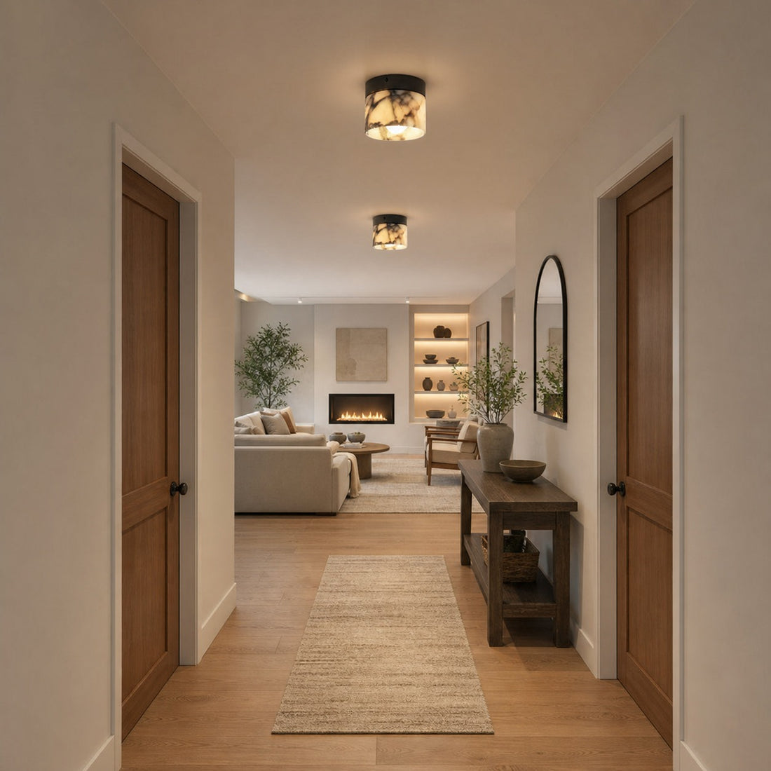 Marble Round Ceiling Lamp