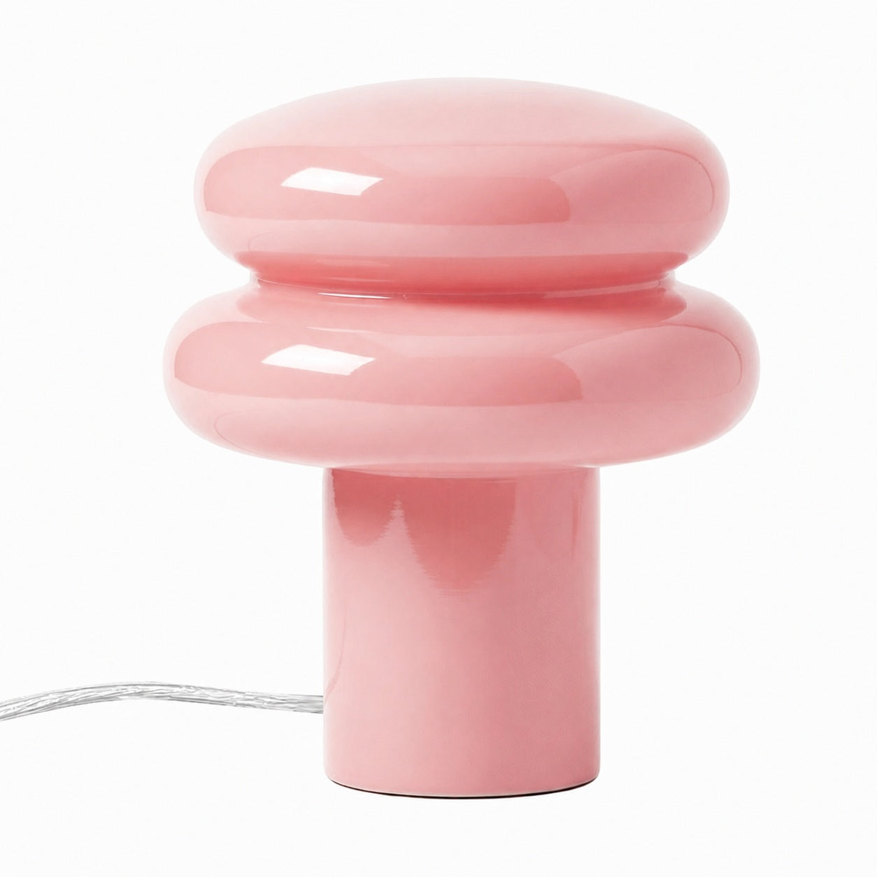 Orra Small Opal Table Lamp - Mushroom Glass Lamp for Living Room