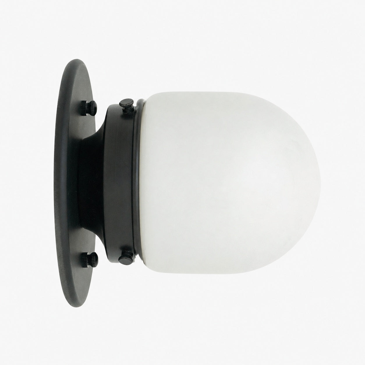 Opalume Glass Flush Mount Ceiling and Wall Light - Art Deco Small Globe Fixture