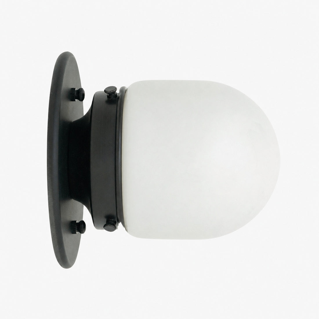 Opalume Glass Flush Mount Ceiling and Wall Light - Art Deco Small Globe Fixture