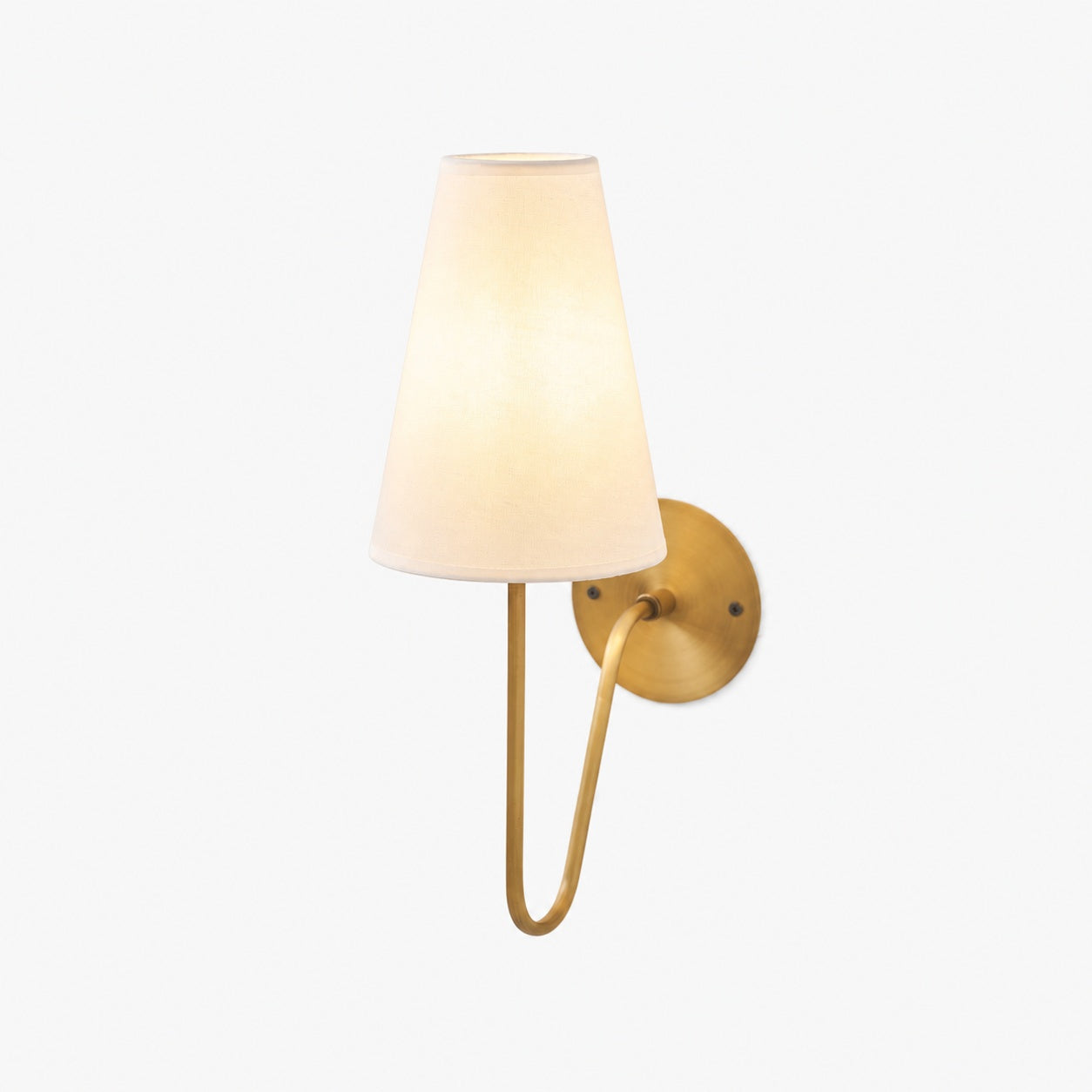 Organic Glass Scoop Wall Light – Minimalist Modern Decorative Ambient Sconce for Living Room