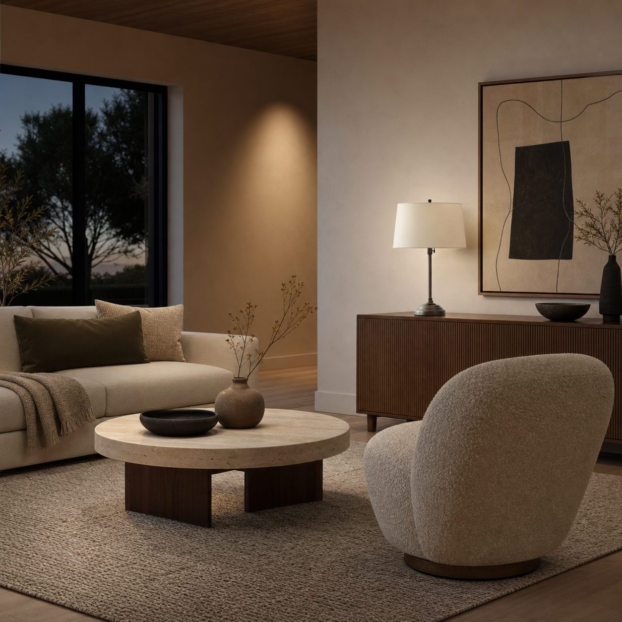 Nera USB Table Lamp – Adjustable Height Sleek Metal Modern Lamp for Office and Living Room