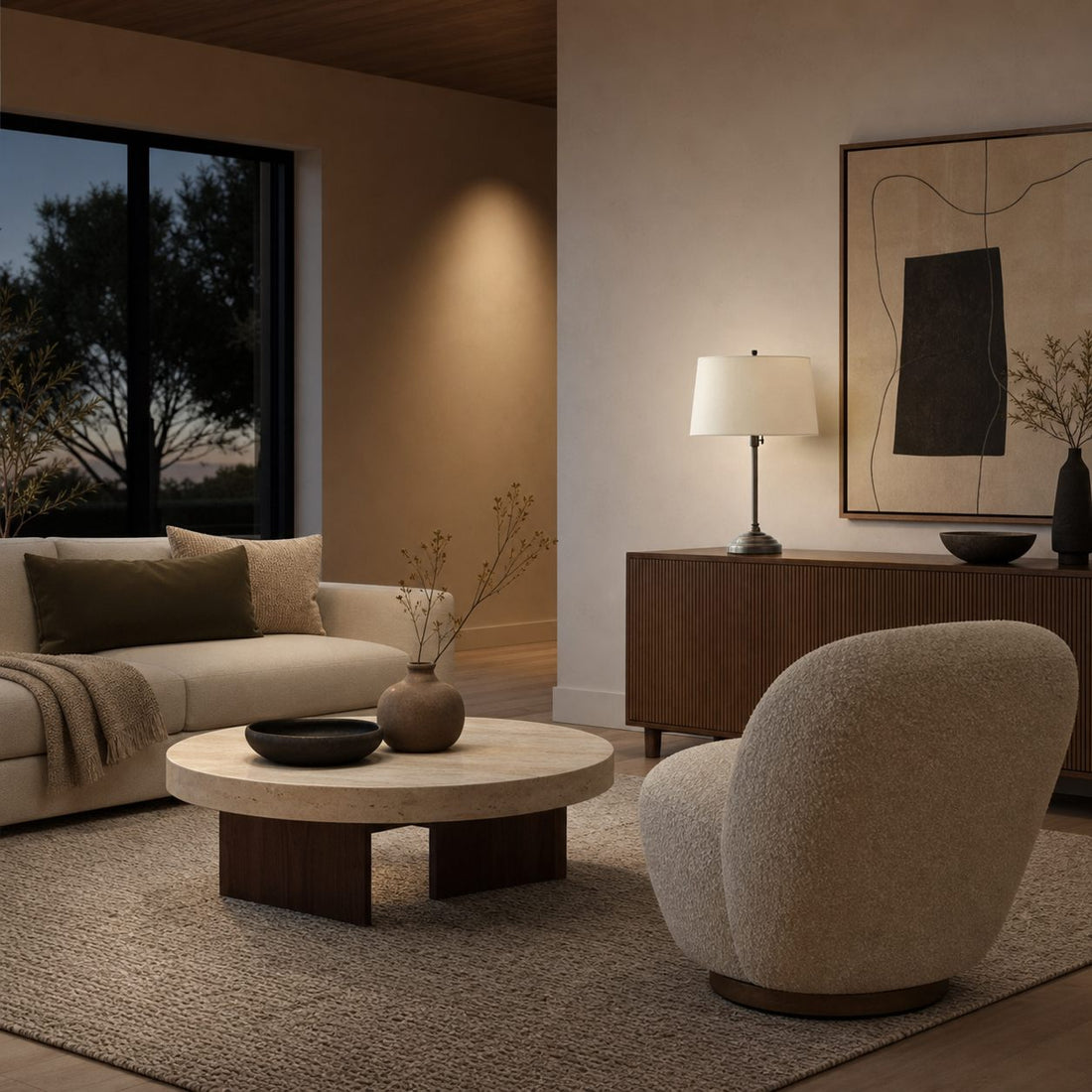 Nera USB Table Lamp – Adjustable Height Sleek Metal Modern Lamp for Office and Living Room