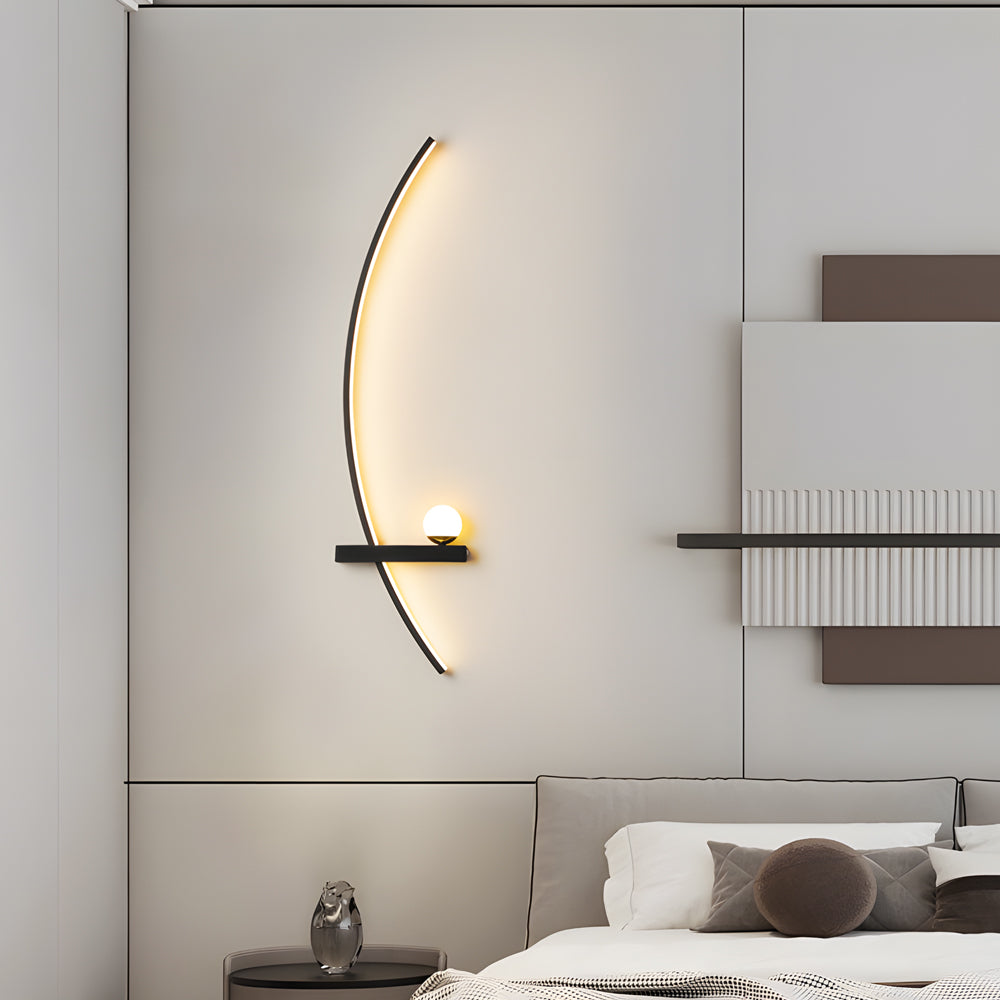 21'' Curved Strip 3 Step Dimming LED Wall Sconce