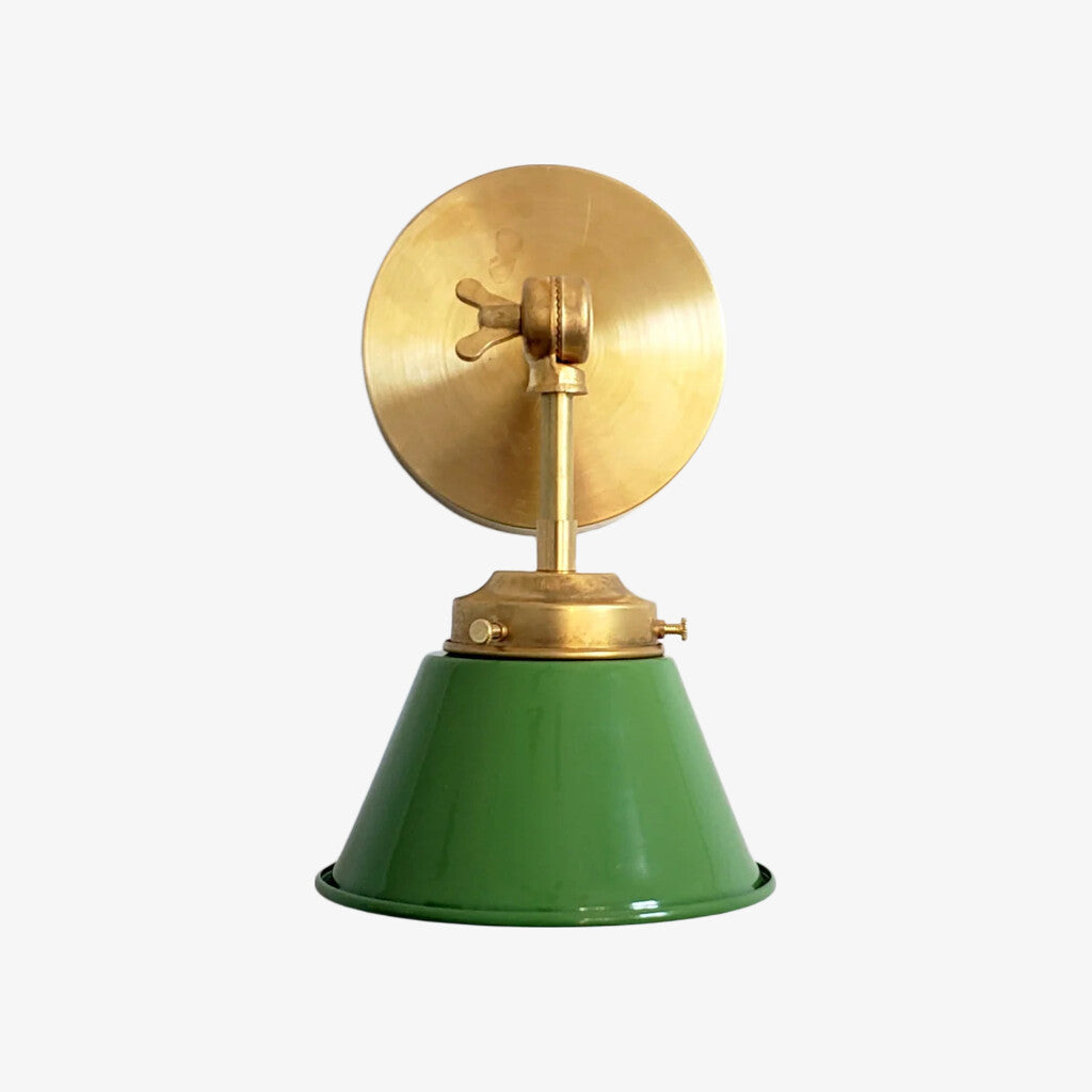 Modern Cone With Elegant Swivel Mechanism Brass Wall Lamp