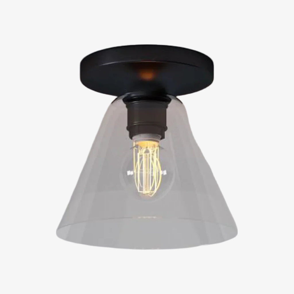 Conica Cone Flush Mount – Glass Ceiling Light for Modern Spaces