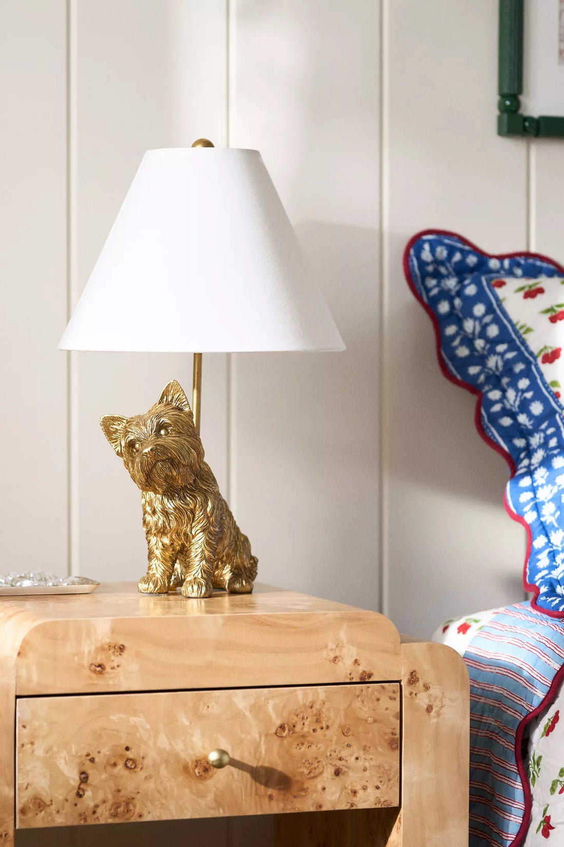 Pawdia Unique Table Lamp - Decorative Ceramic Animal Bedside Lamp