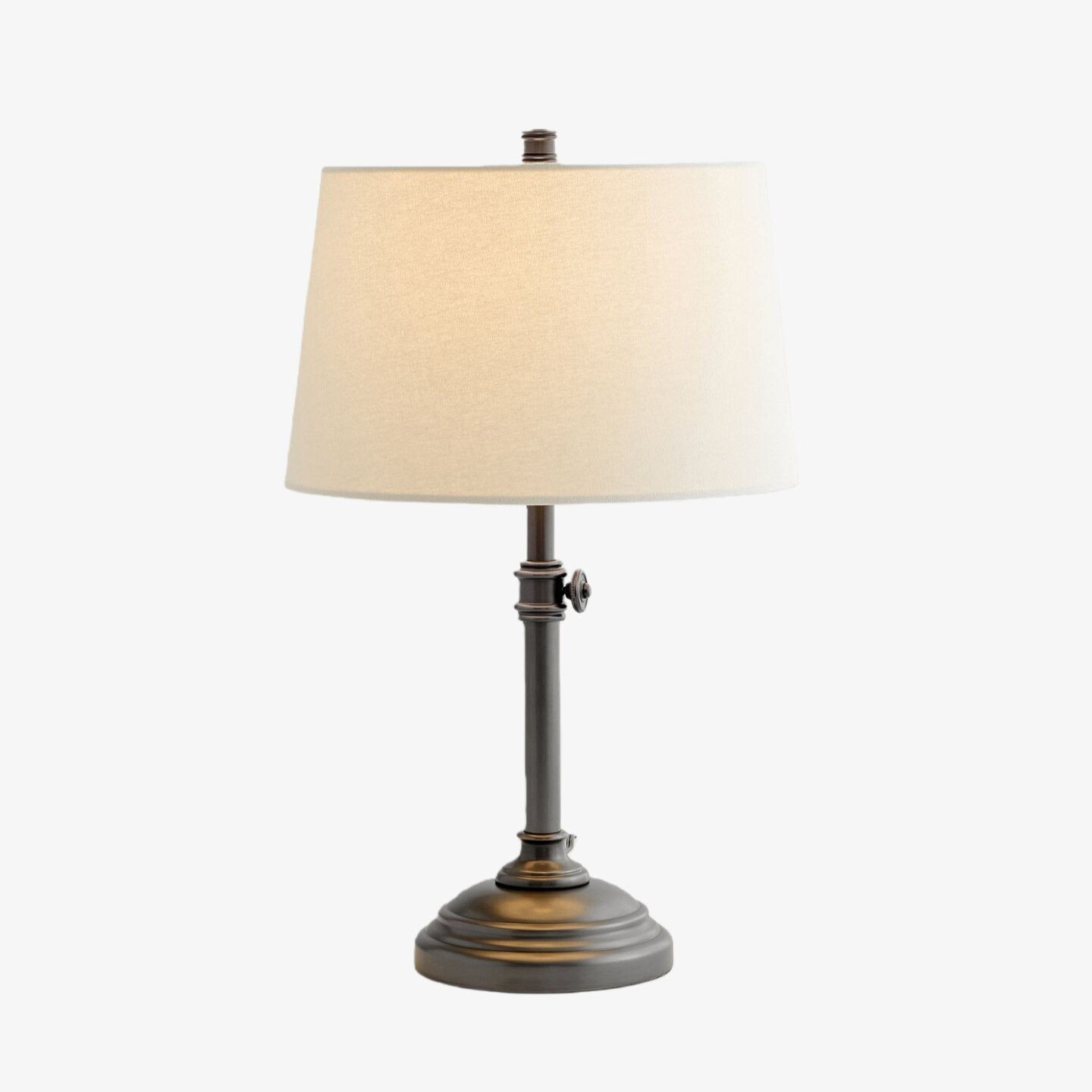 Nera USB Table Lamp - Adjustable Height Sleek Metal Modern Lamp for Office and Living Room