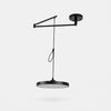 Black 30 cm movable round pendant light