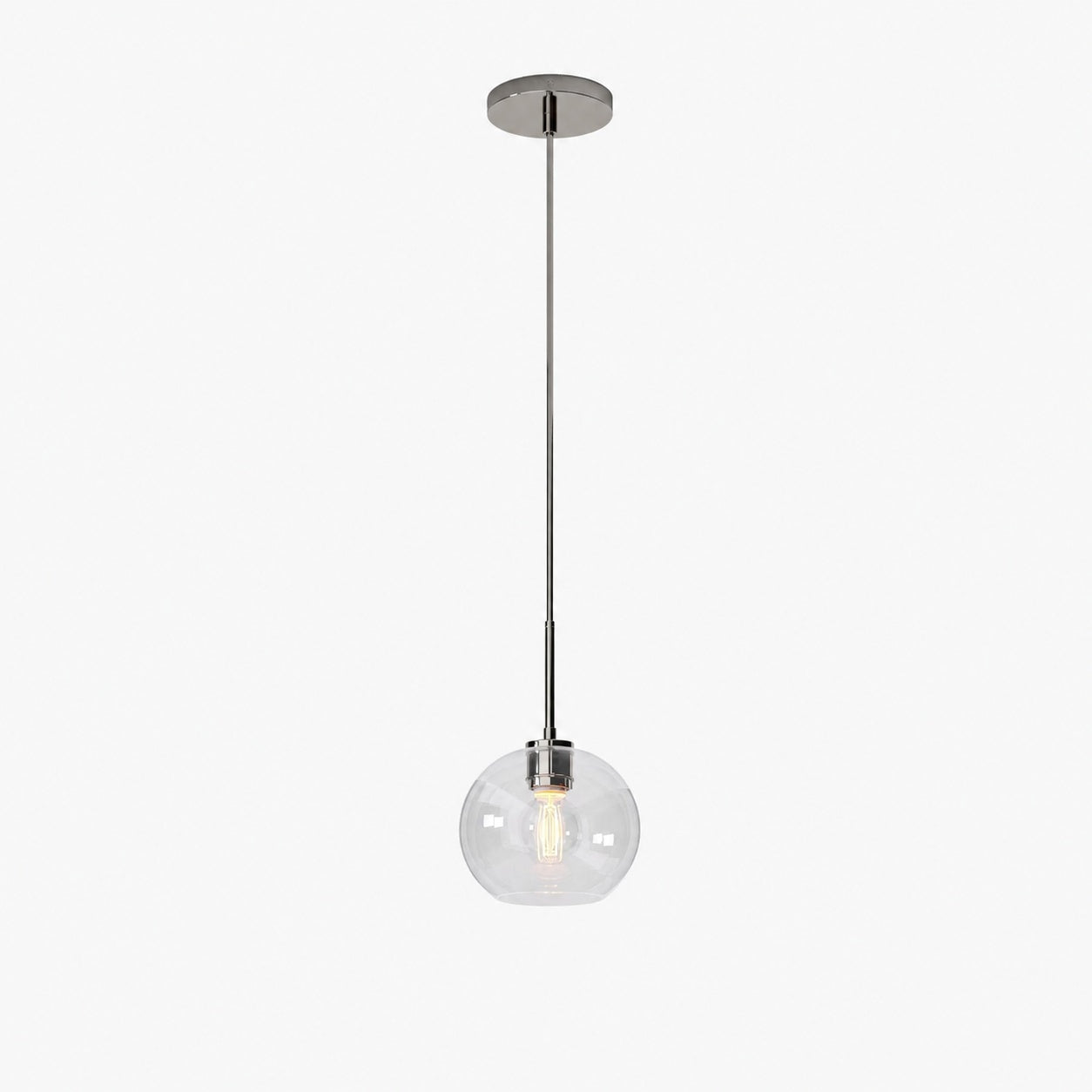 Selvion Sculptural Globe Pendant Light - Modern Glass Pendant Lamp - Sleek Design