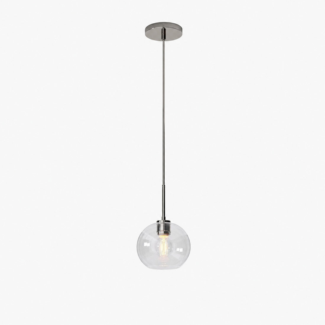 Selvion Sculptural Globe Pendant Light - Modern Glass Pendant Lamp - Sleek Design