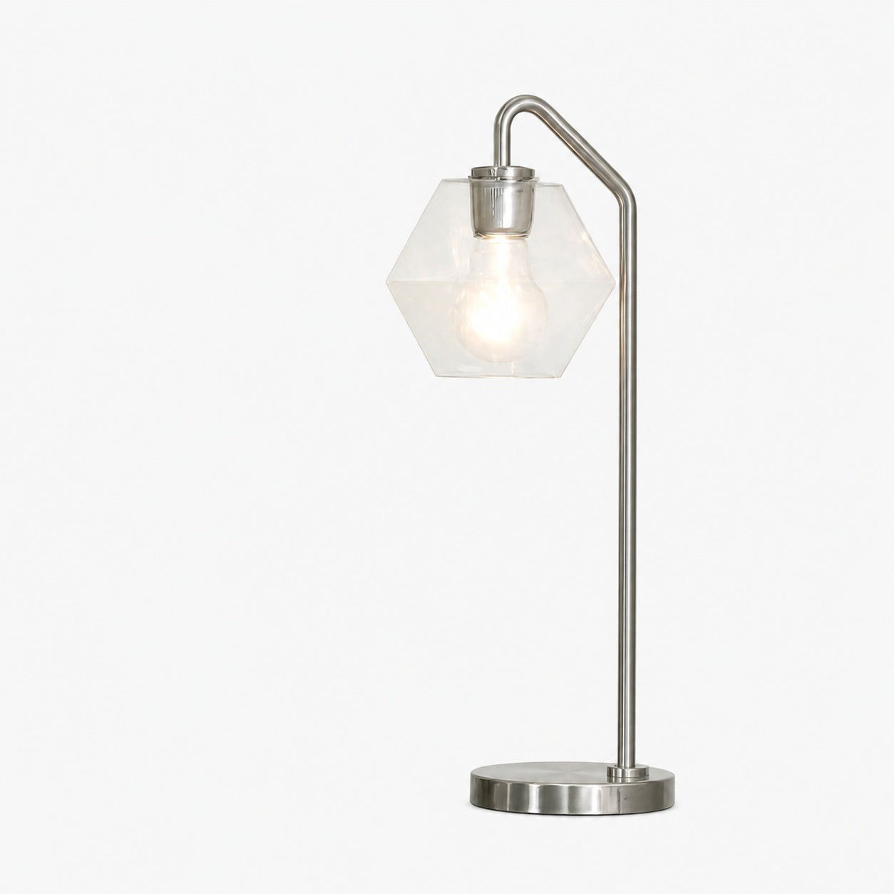 Talvior Luminous Geometric Faceted Glass Table Lamp