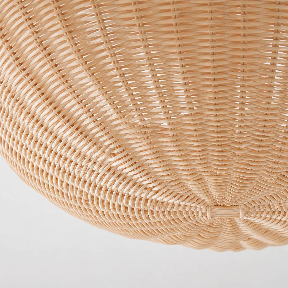Olvara Rattan Bubble Flush Mount - Chic Ceiling Lamp for Home