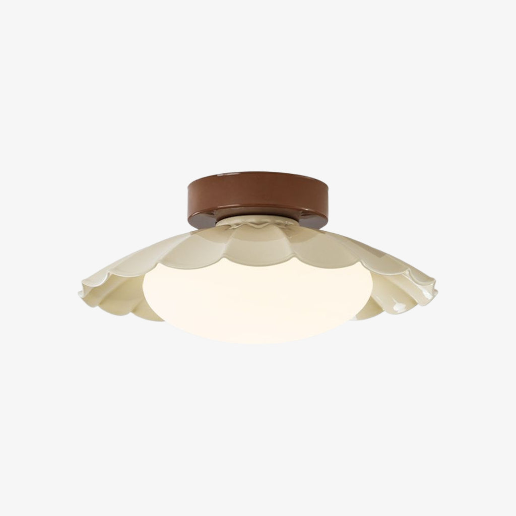 Pluvoria Modern Minimalist Scalloped Clouds Ceiling Light - Sleek Ceiling Lamp with Clean Lines