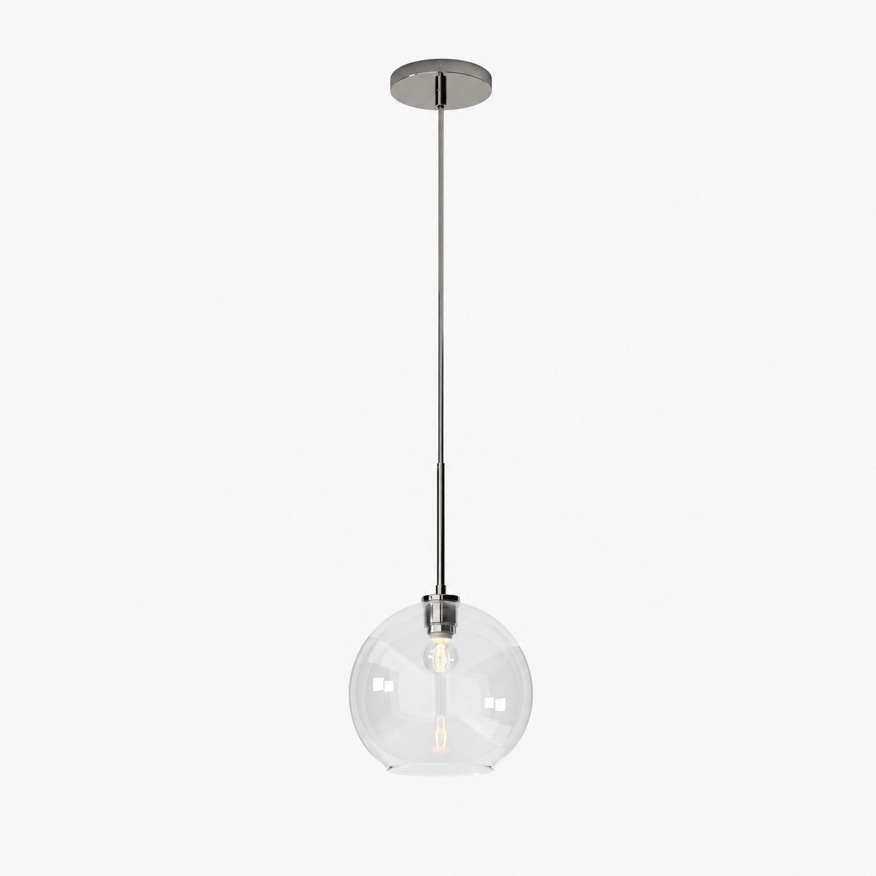 Selvion Sculptural Globe Pendant Light - Modern Glass Pendant Lamp - Sleek Design