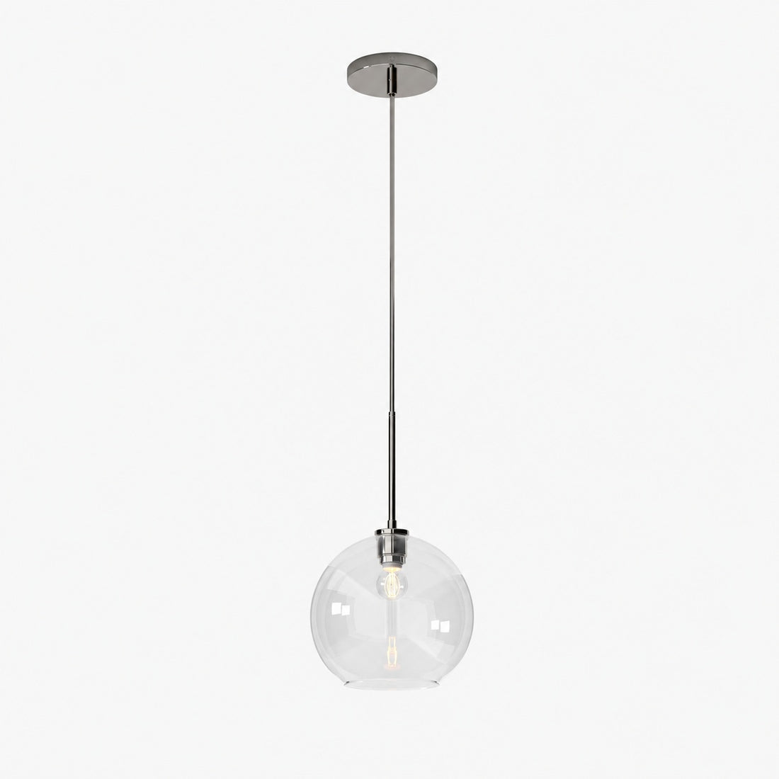 Selvion Sculptural Globe Pendant Light - Modern Glass Pendant Lamp - Sleek Design
