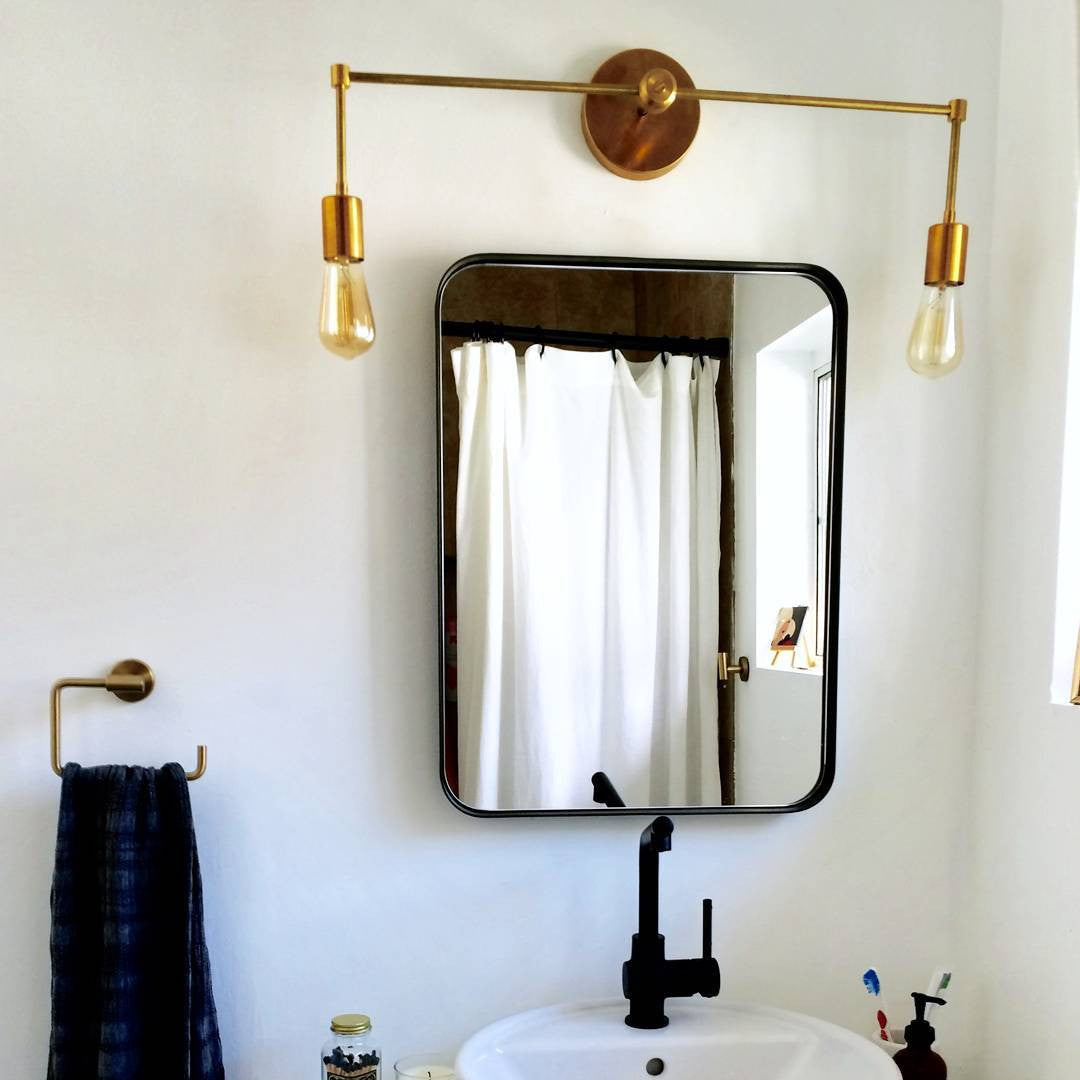 Modern Two Light Wall Sconce - Perfect Bedroom Or Hallway Light