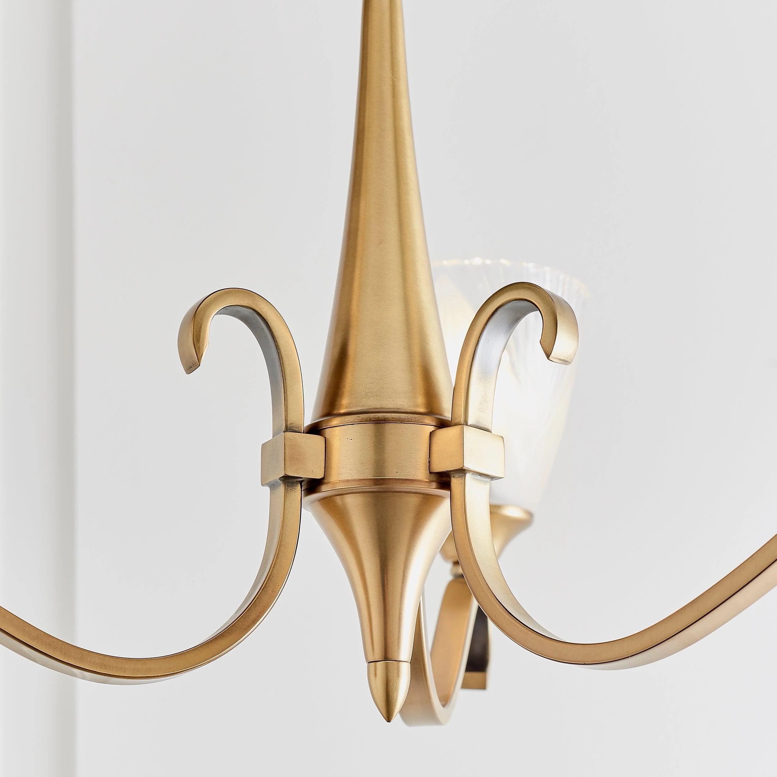 Lunetal Multi-Light Chandelier Crystal Accents Brass Finish - Modern Luxury for Dining Room and Living Room