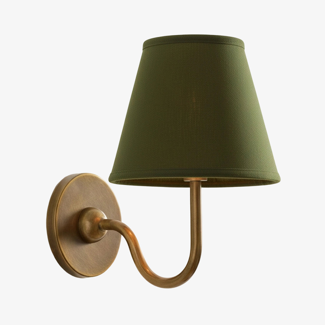 Luvora Vintage Pleated Shade Wall Lamp - Modern Brass Linen Wall Lighting