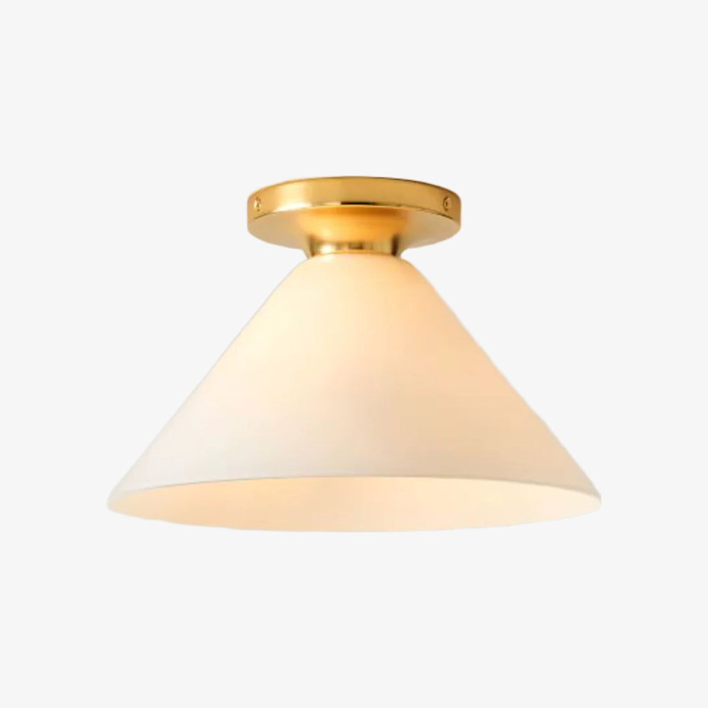 Conica Cone Flush Mount – Glass Ceiling Light for Modern Spaces