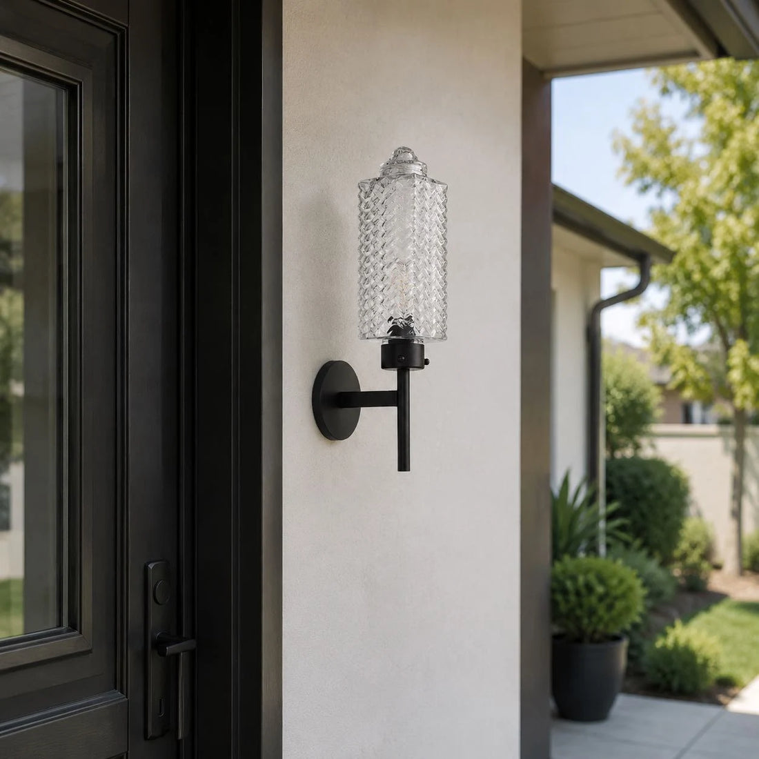 Daylight installation view on exterior wall