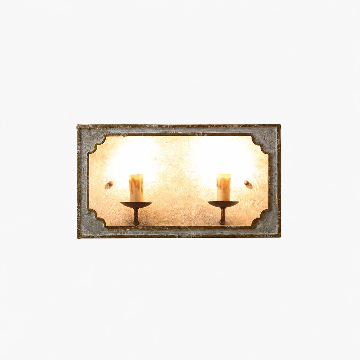 Boho Rustic Cube Sconce