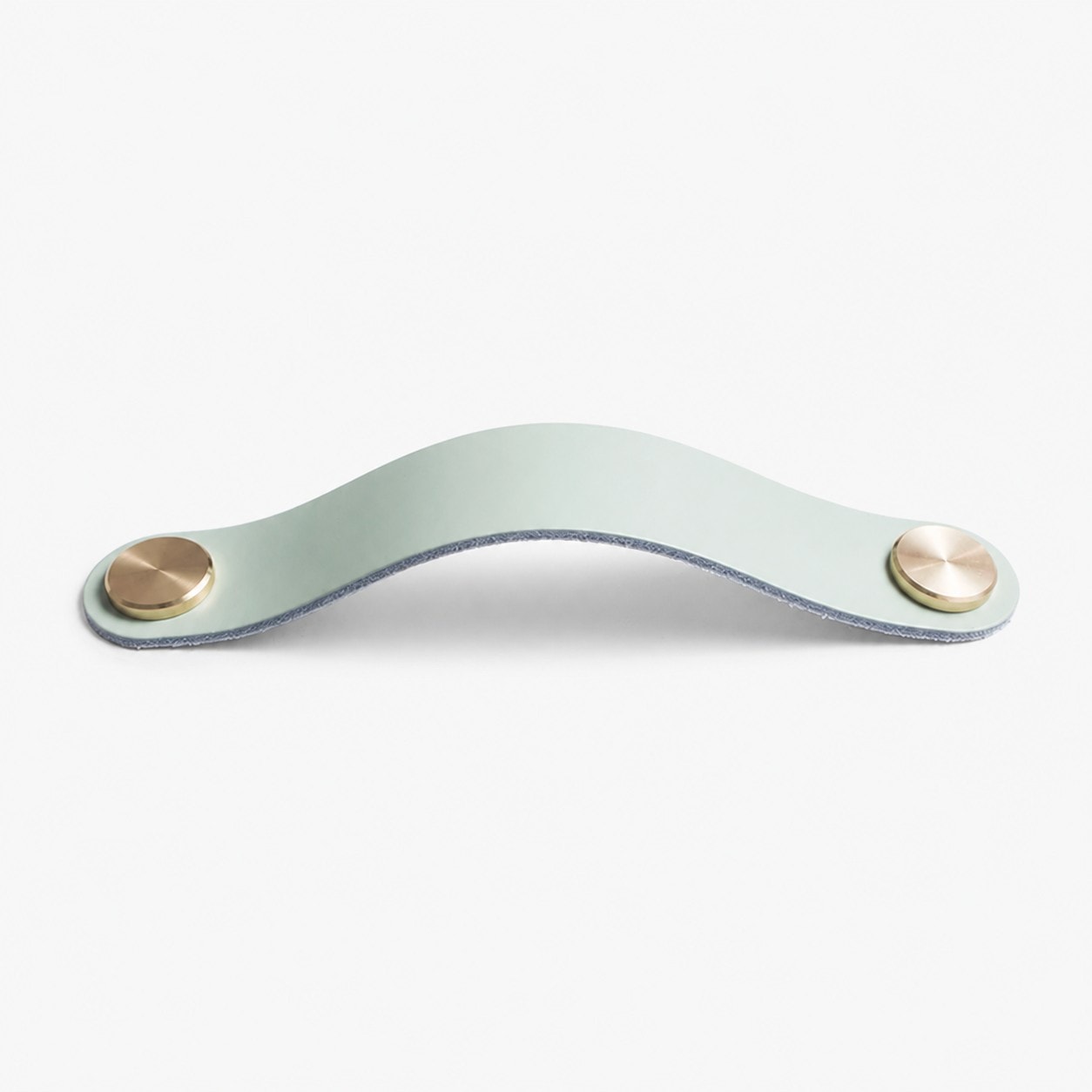 Cowhide leather and brass cabinet pull handle color and size option