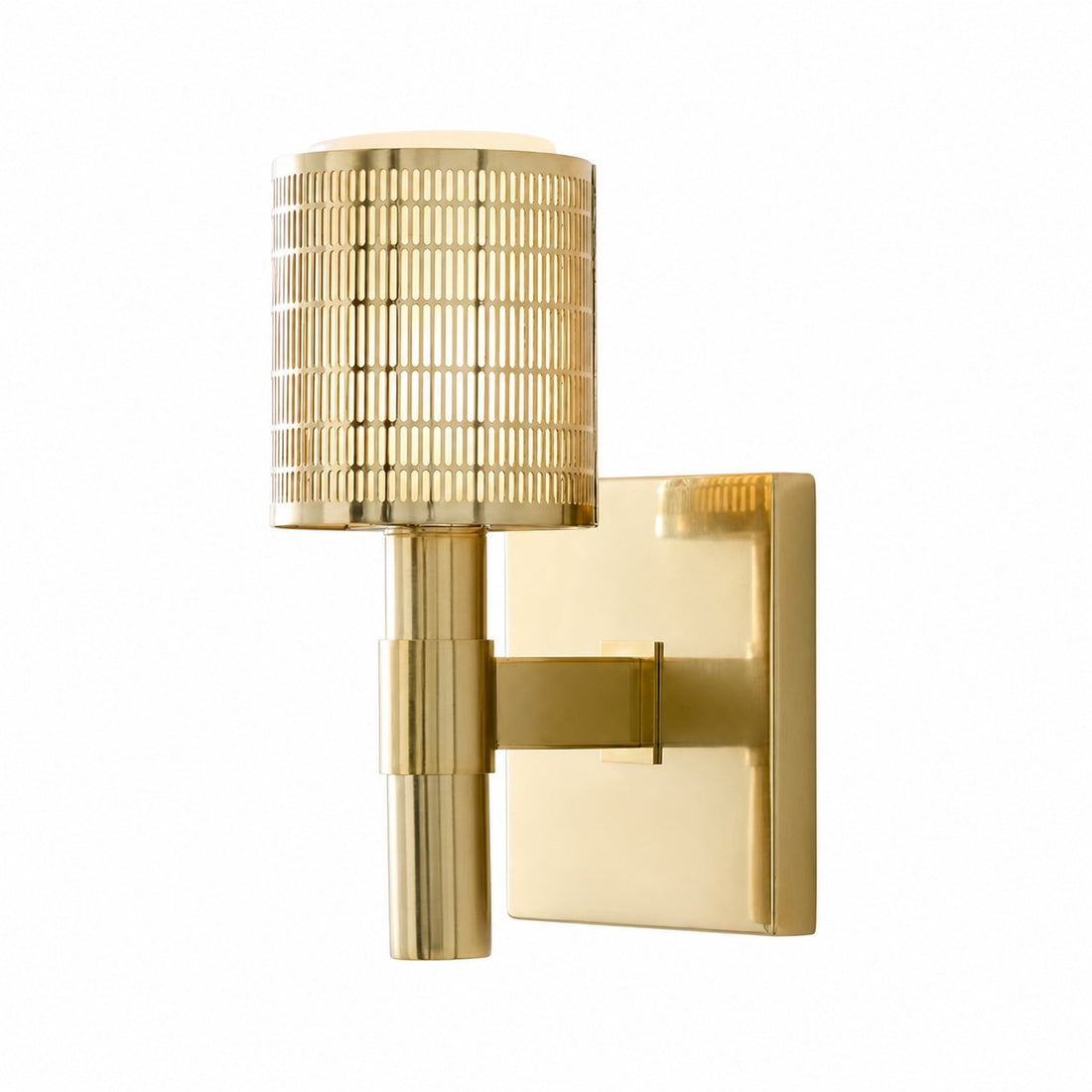 Galvia Modern Perforated Metal Sconce - Sleek Wall Light for Hallway & Bathroom