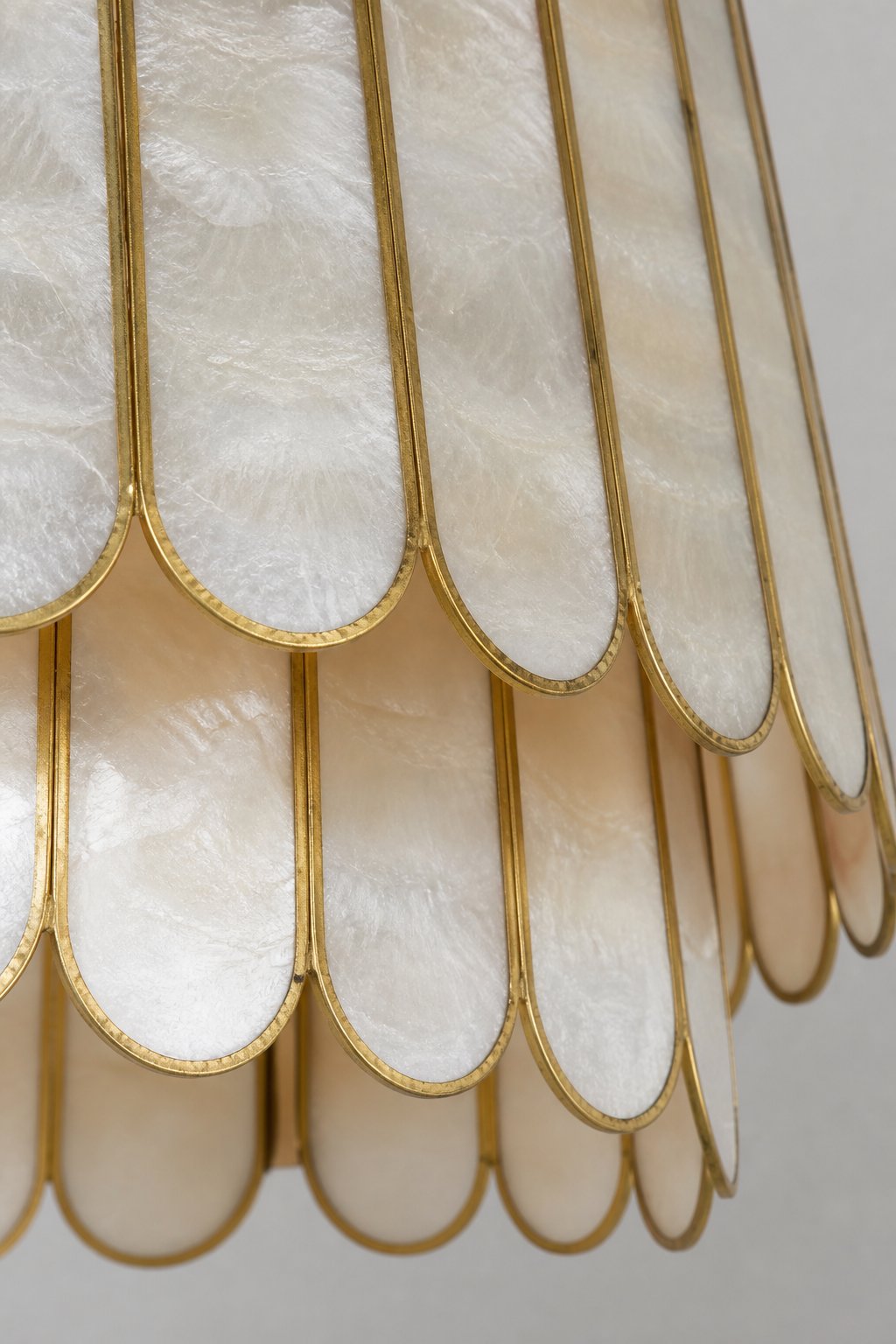 Lumica Capiz Faceted Pendant Light - Elegant Natural Shell Design