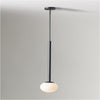 Rolvona Globe Pendant Light - Modern Oval Shade Hanging Lamp