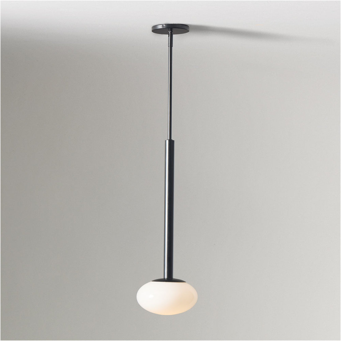 Rolvona Globe Pendant Light - Modern Oval Shade Hanging Lamp